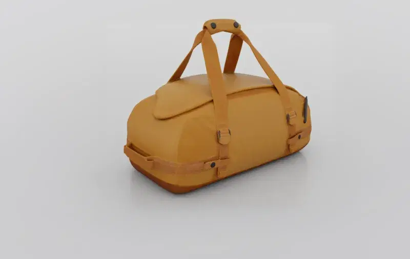 Deformable duffel bag 3D asset