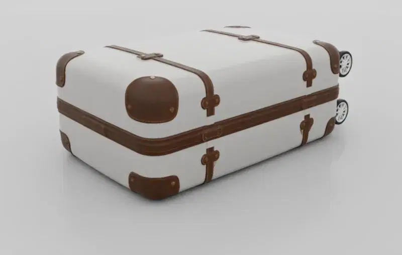 Hard-shell suitcase 3D asset