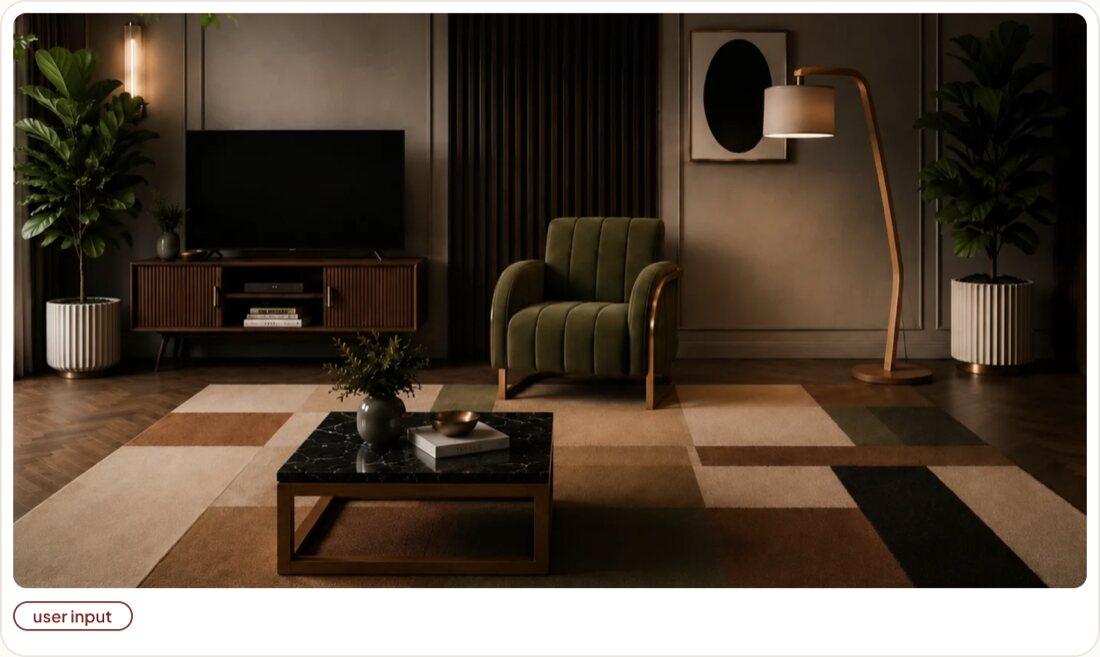 A walkthrough capture of the environment, used as the input