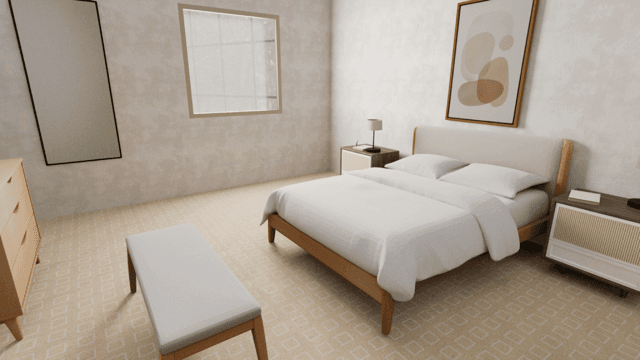Generated bedroom scene